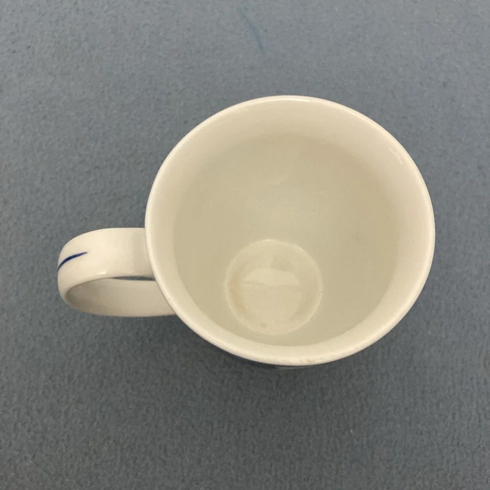Pier 1 Ming Blue & White Floral Porcelain Coffee Mug